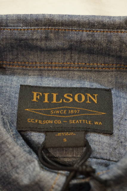 FILSON』（フィルソン） シャンブレイ シーピーオー シャツ