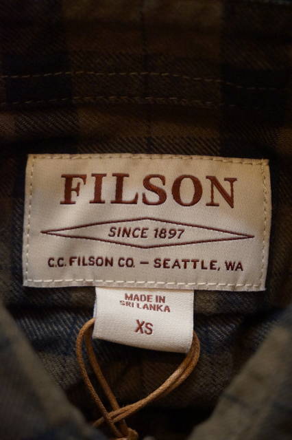 『FILSON』（フィルソン） アラスカンガイドシャツ 長袖